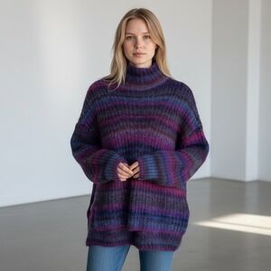 Hatch Maternity Women's Turtleneck Chunky Wool Blend Sweater Size 1